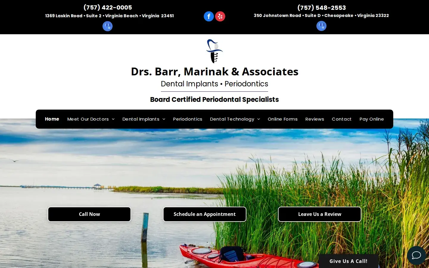 Homepage preview of Drs. Barr, Marinak & Associates