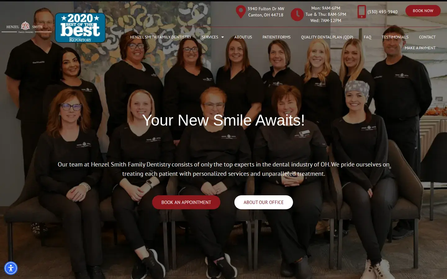 Homepage preview of Drs. Henzel and Smith