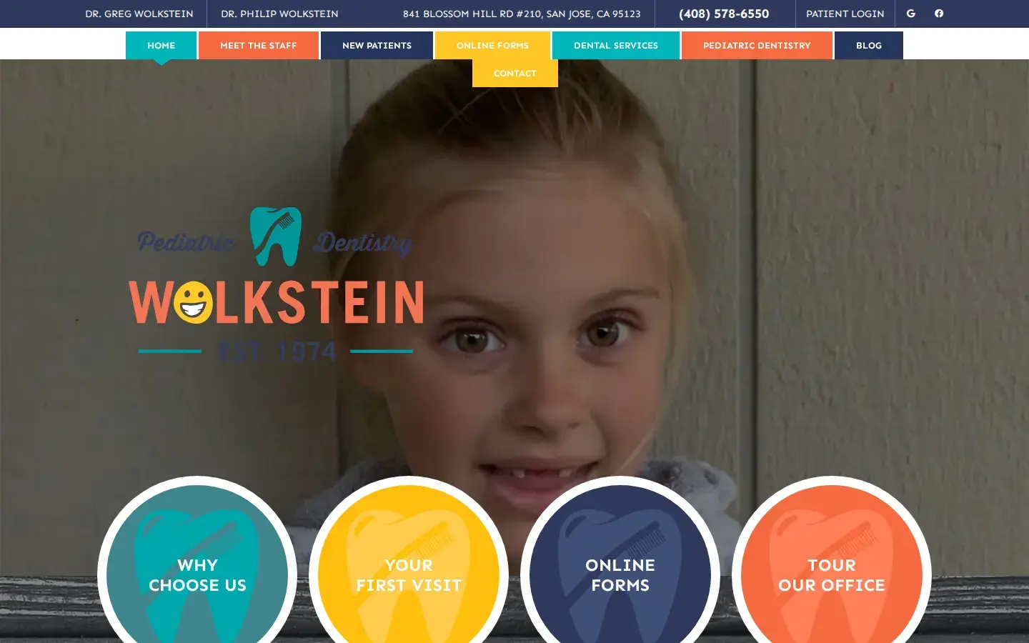 Homepage preview of Drs. Philip Wolkstein & Greg Wolkstein