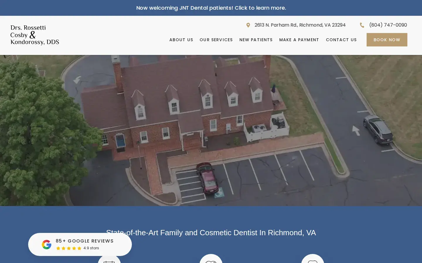Homepage preview of Drs. Rossetti, Myers & Kondorossy