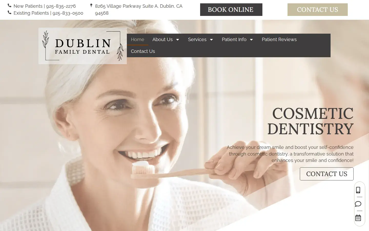 Homepage preview of Dublin Family Dental