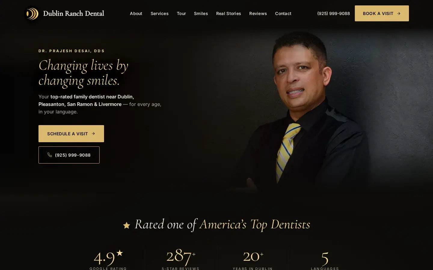 Homepage preview of Dublin Ranch Dental