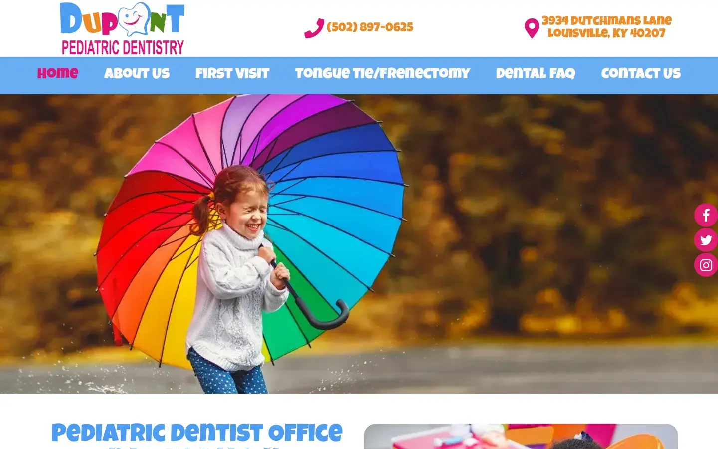 Homepage preview of Dupont Pediatric Dentistry