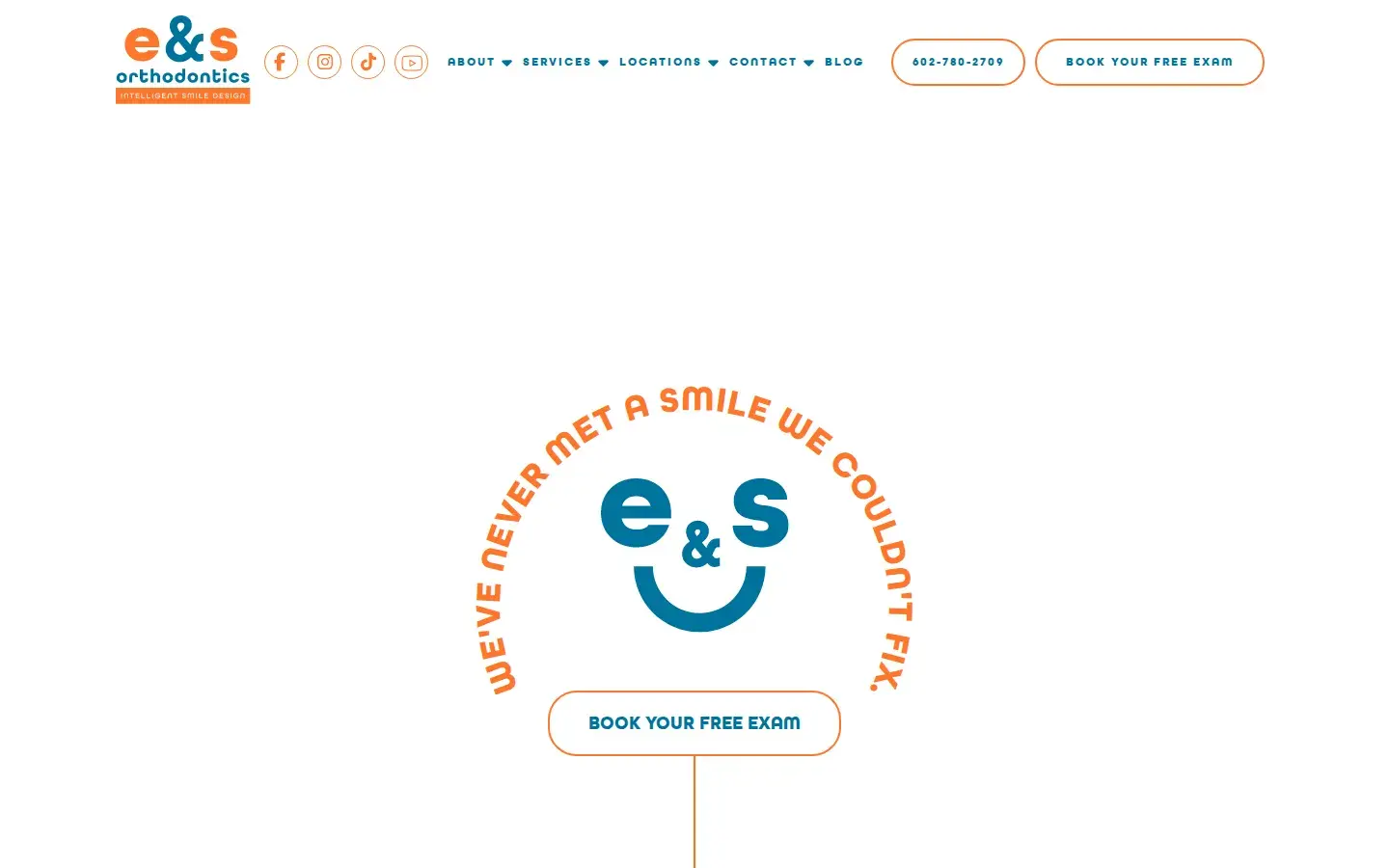 Homepage preview of E&S Orthodontics in Phoenix, AZ