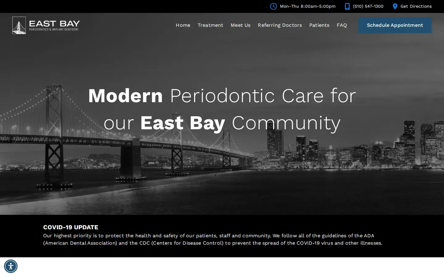 Homepage preview of East Bay Periodontics and Implant Dentistry