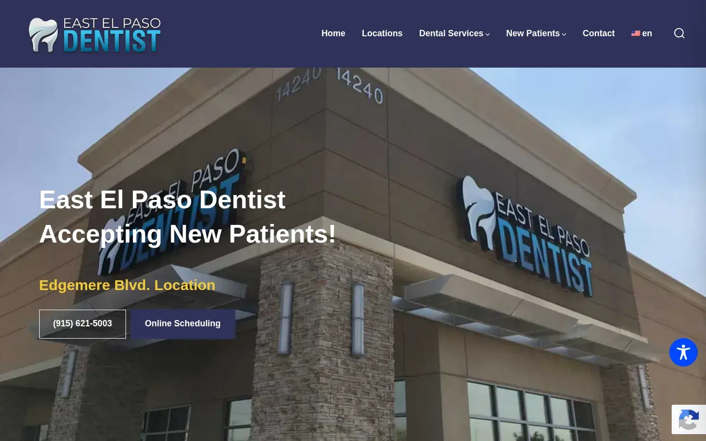Homepage preview of East El Paso Dentist