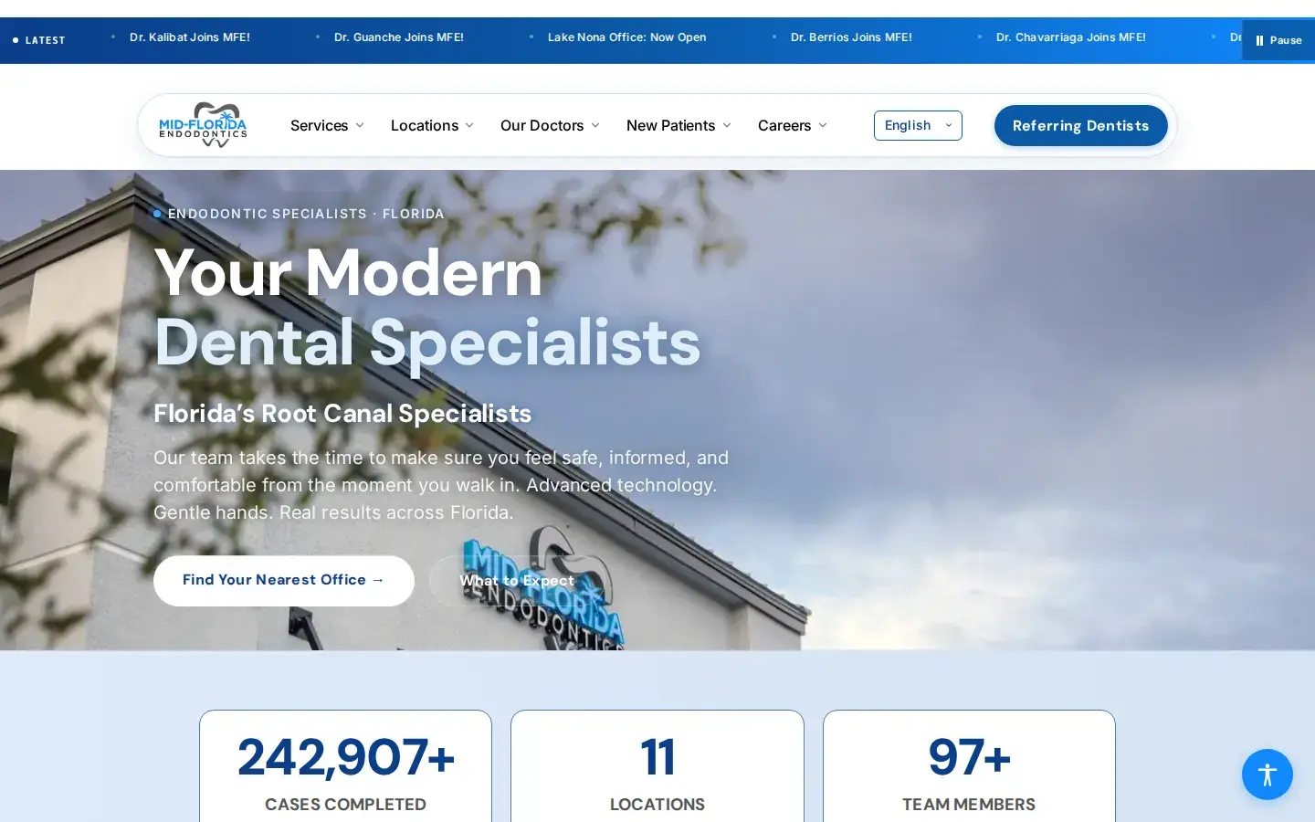 Homepage preview of East Orange Endodontics