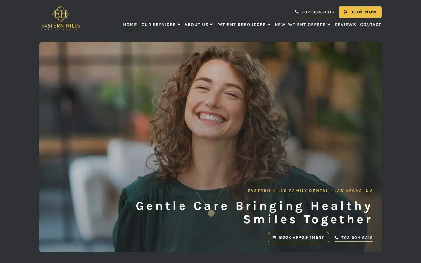 Homepage preview of Eastern Hills Family Dental