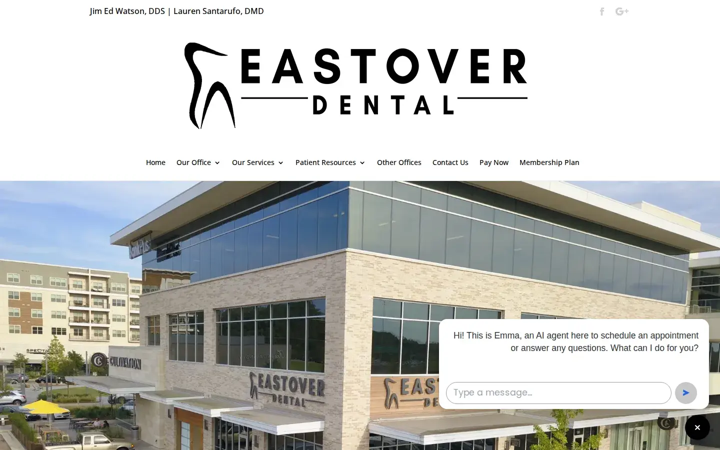 Homepage preview of Eastover Dental of Jackson