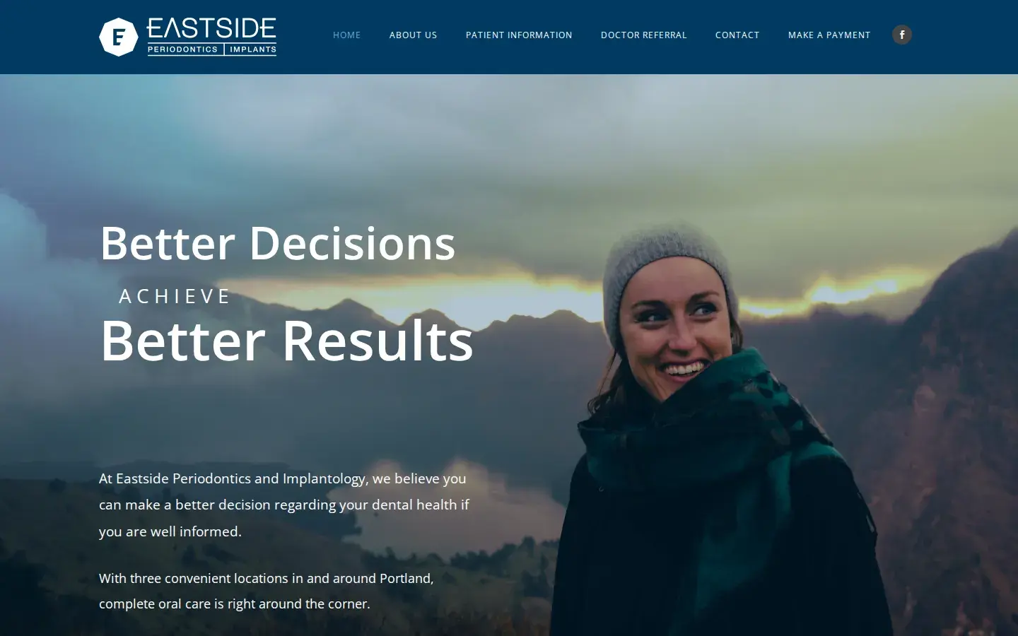 Homepage preview of Eastside Periodontics & Implantology Dr. Benjamin Russell