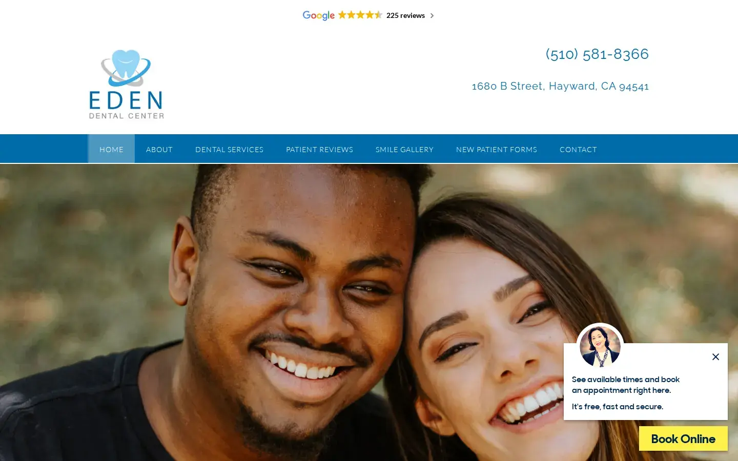 Homepage preview of Eden Dental Center