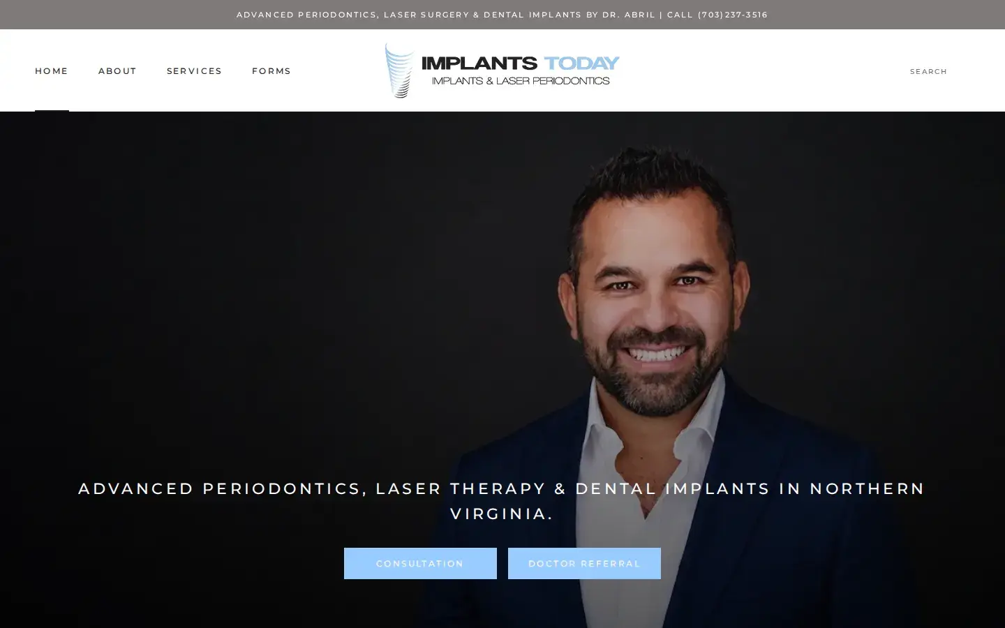 Homepage preview of Edison A Abril, DDS, MSD Periodontics