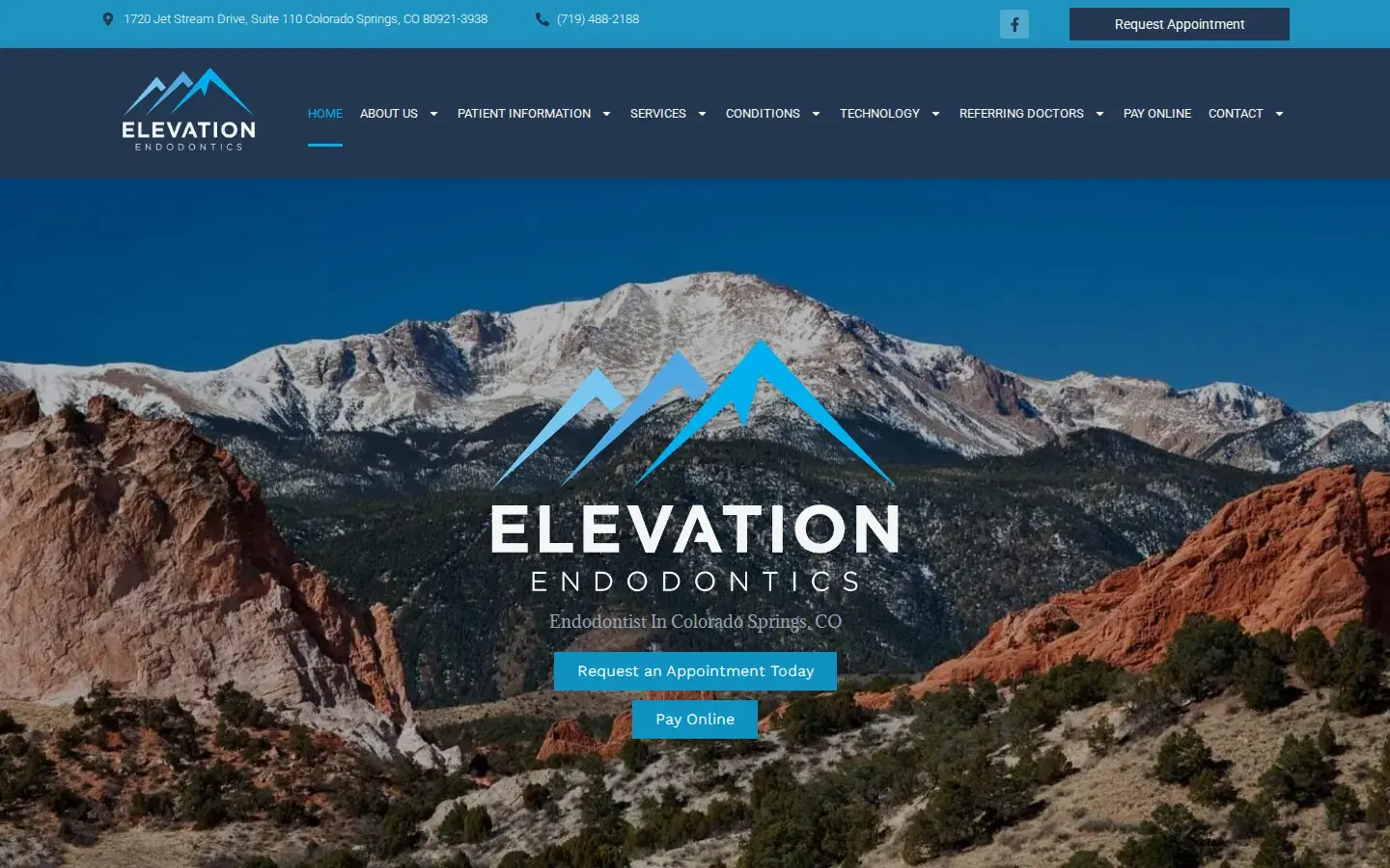 Homepage preview of Elevation Endodontics