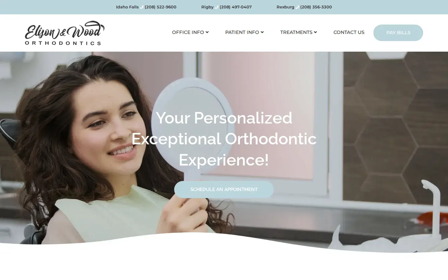 Homepage preview of Elison & Wood Orthodontics
