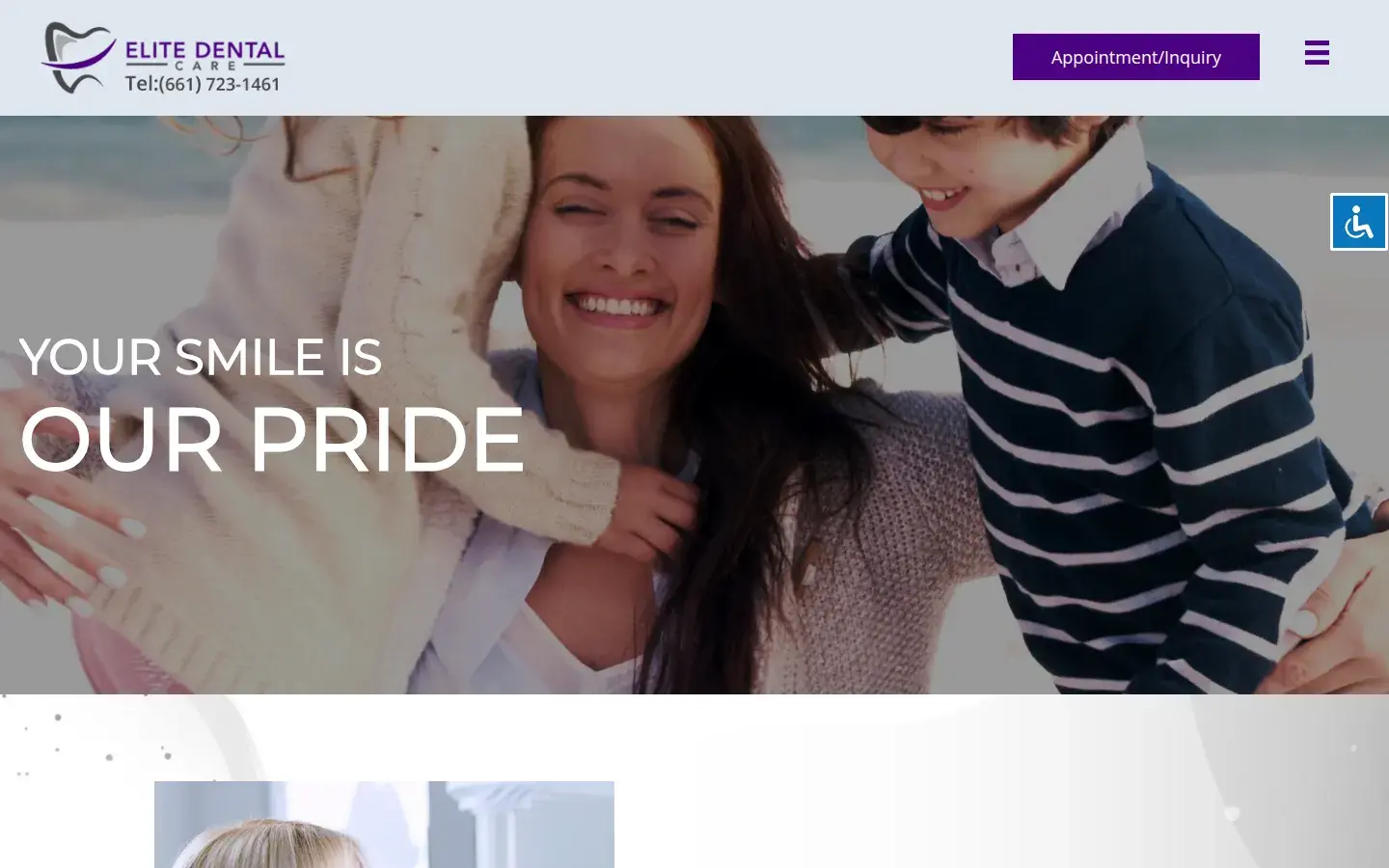 Homepage preview of Elite Dental Care