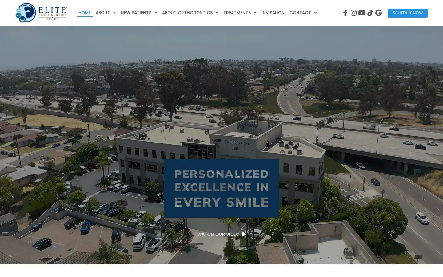 Homepage preview of Elite Orthodontics