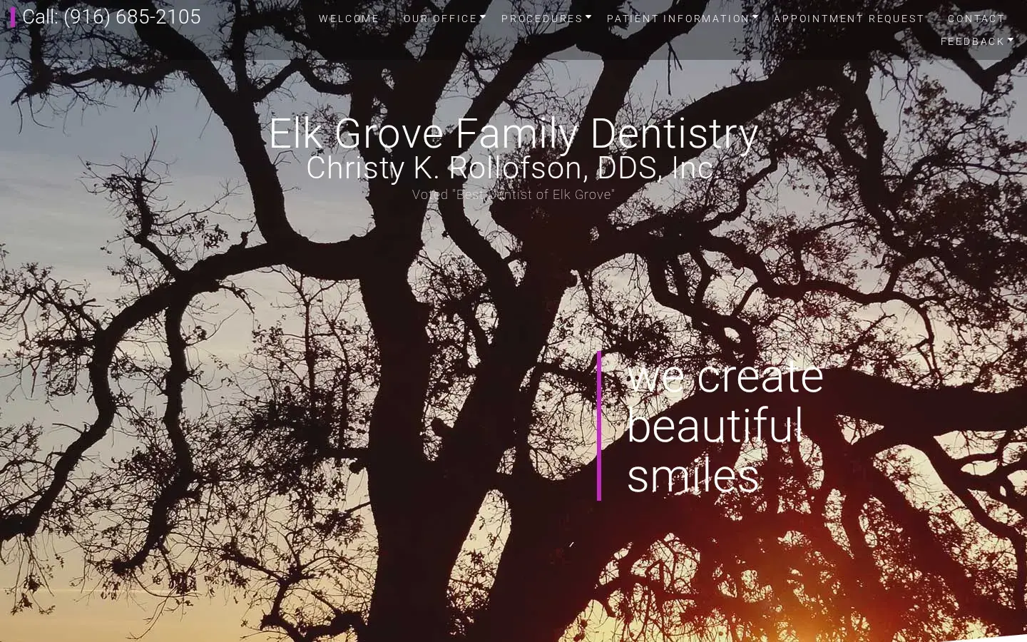 Homepage preview of Elk Grove Family Dentistry