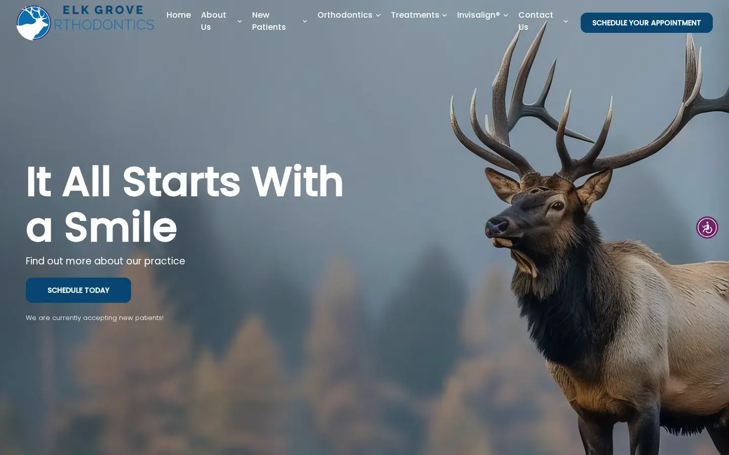 Homepage preview of Elk Grove Orthodontics