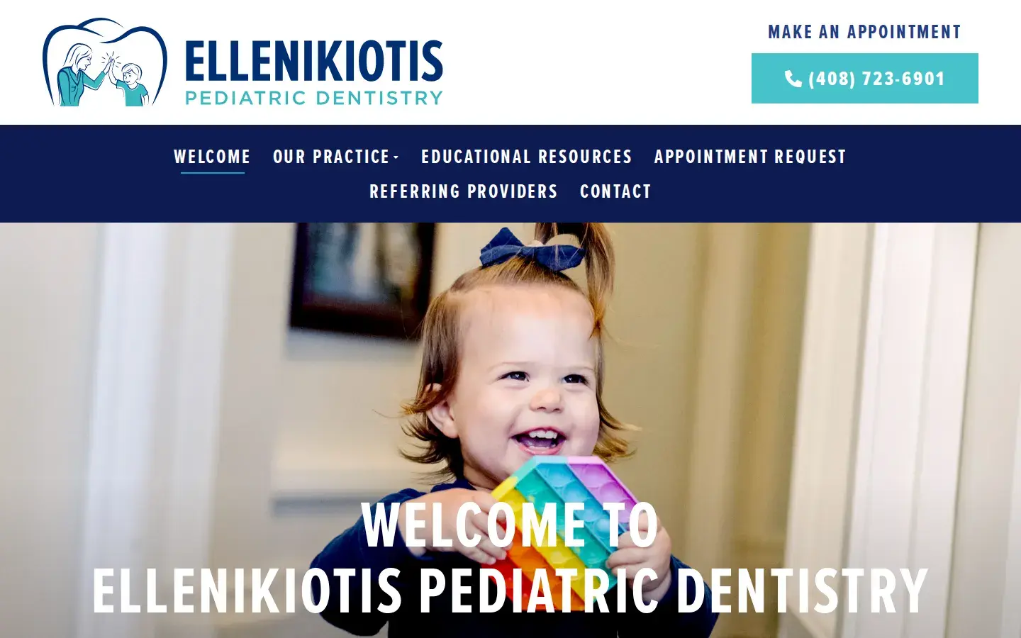 Homepage preview of Ellenikiotis Pediatric Dentistry