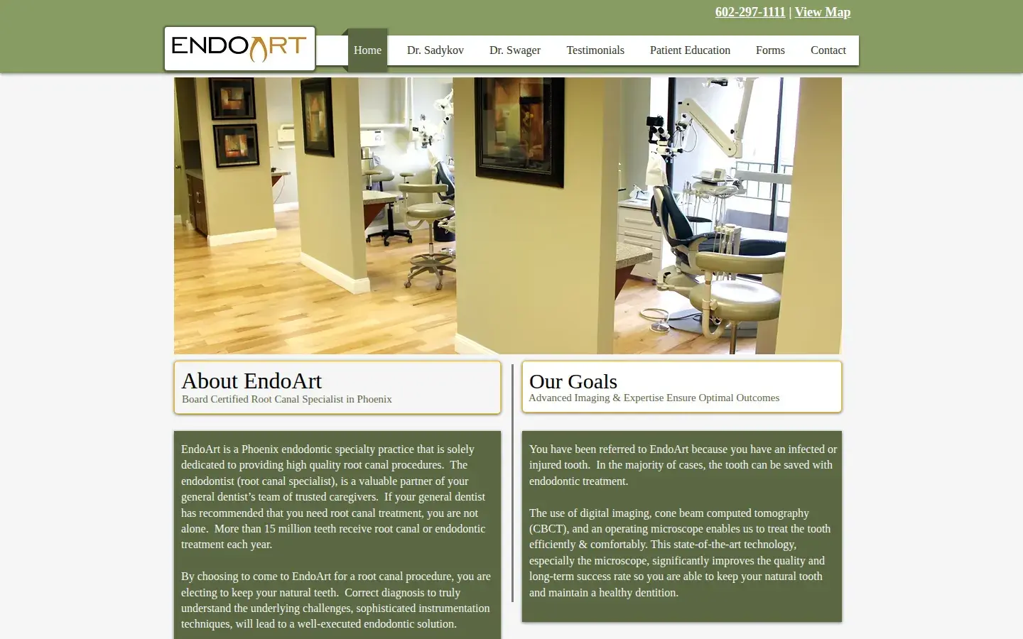 Homepage preview of EndoArt Steven T. Swager, DMD
