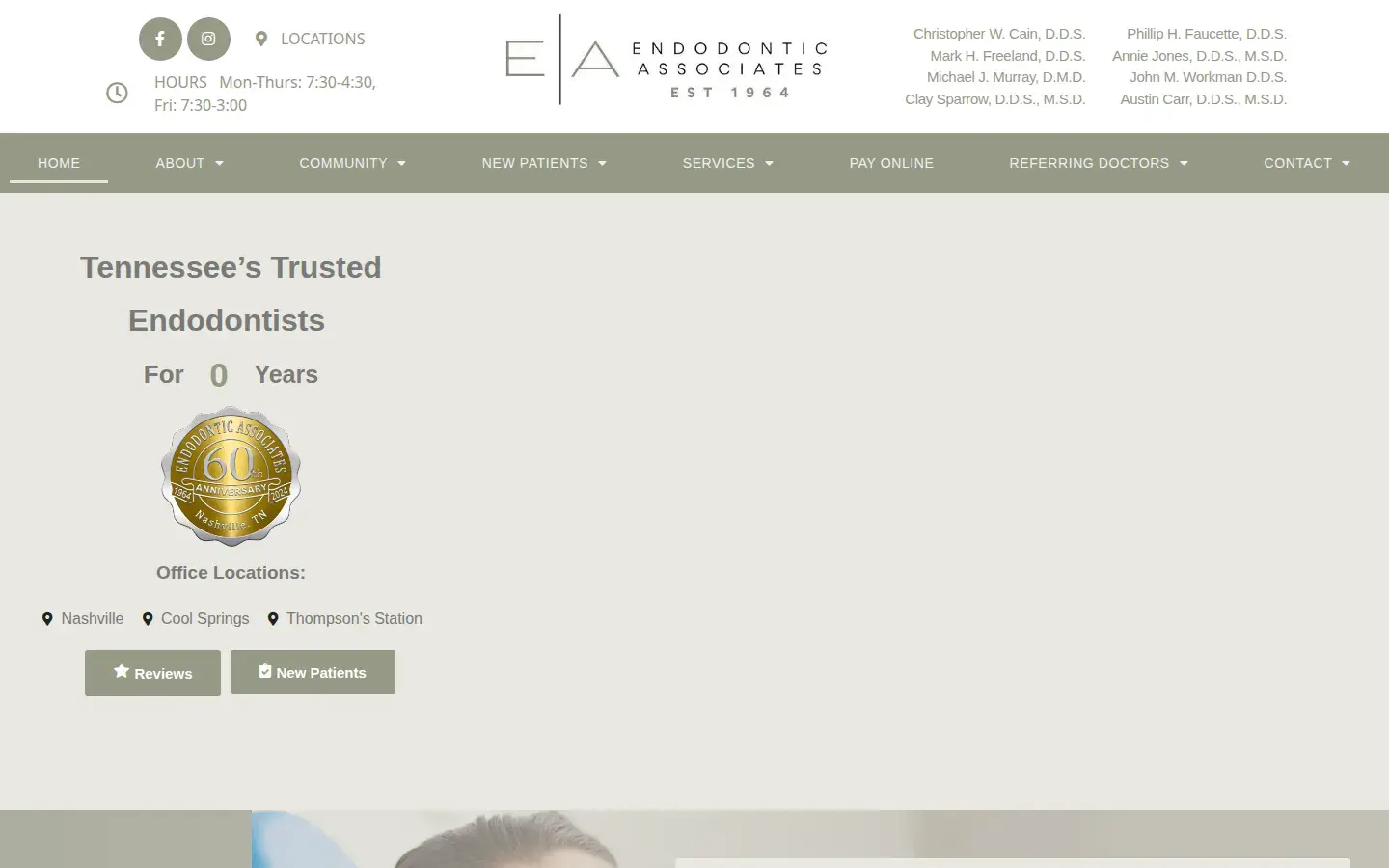 Homepage preview of Endodontic Associates
