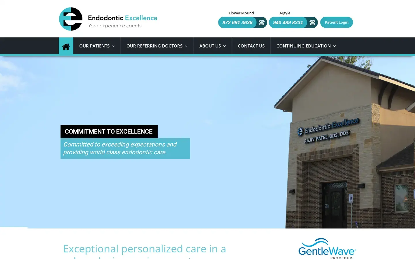Homepage preview of Endodontic Excellence