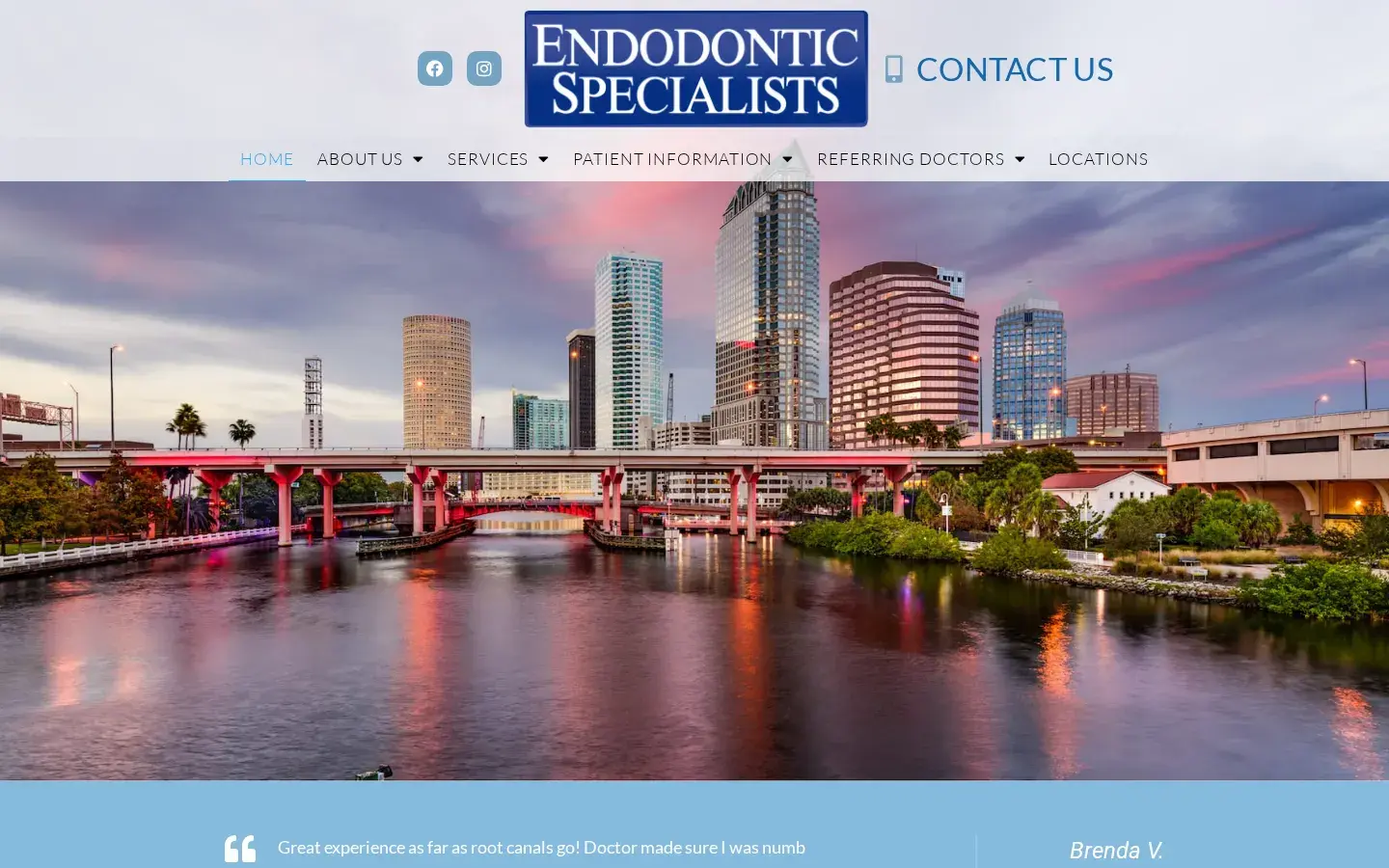 Homepage preview of Endodontic Specialists