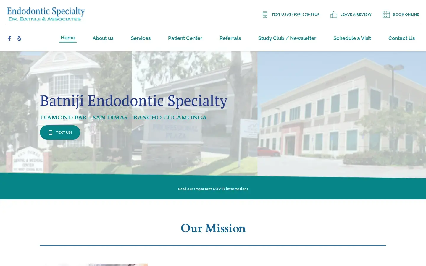 Homepage preview of Endodontic Specialty Dr. Batniji & Assoc.
