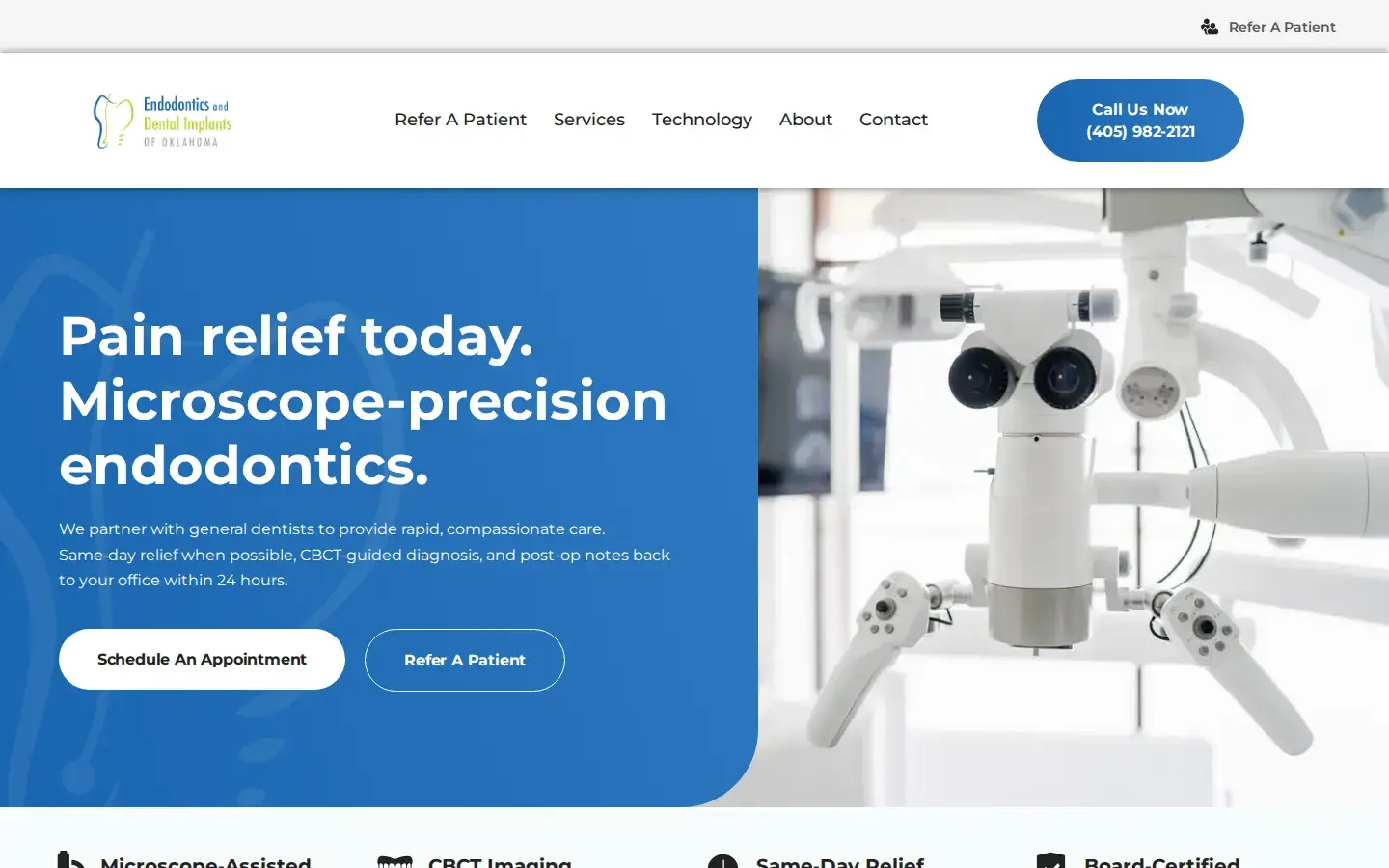 Homepage preview of Endodontics and Dental Implants of Oklahoma