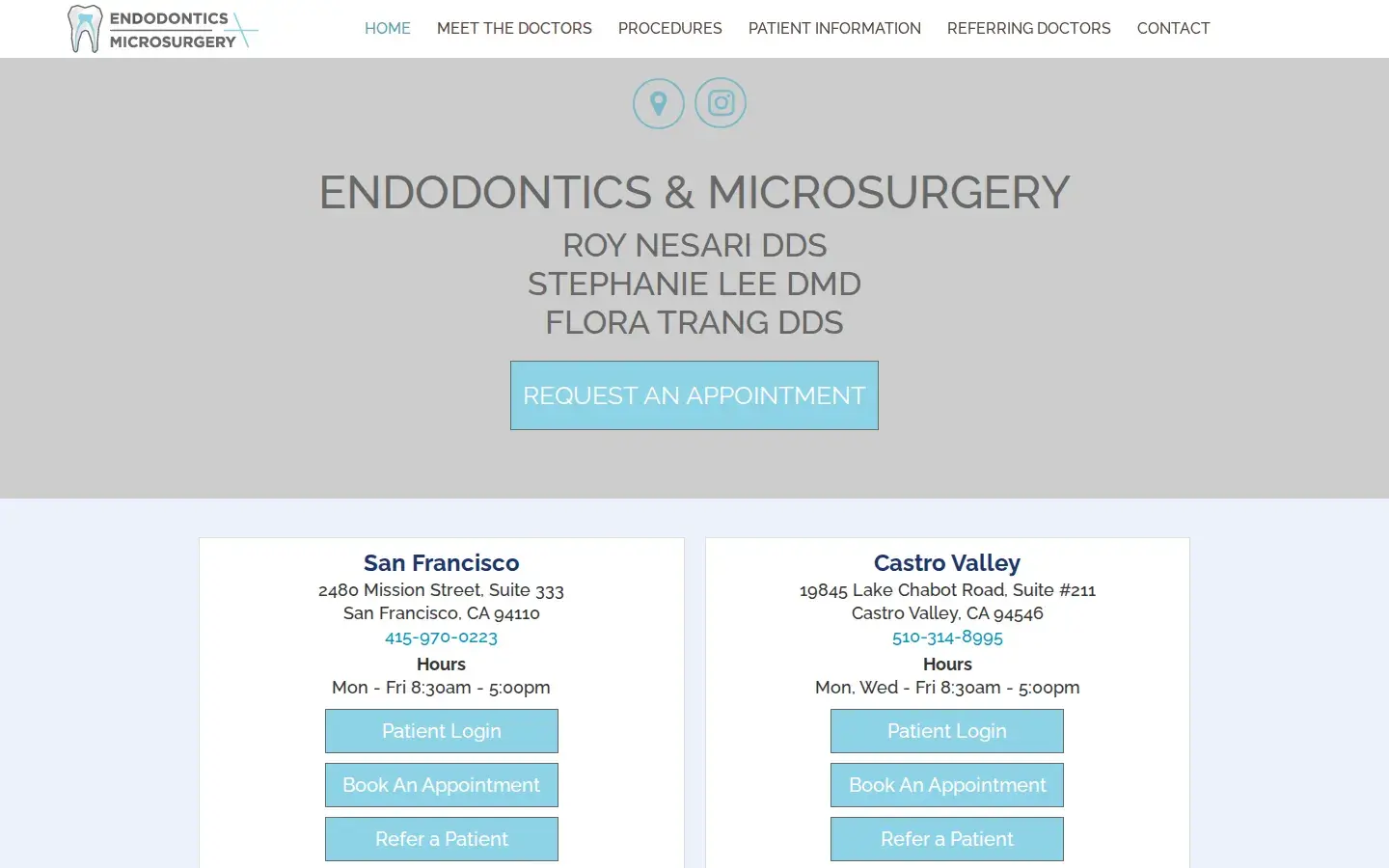 Homepage preview of Endodontics and Microsurgery