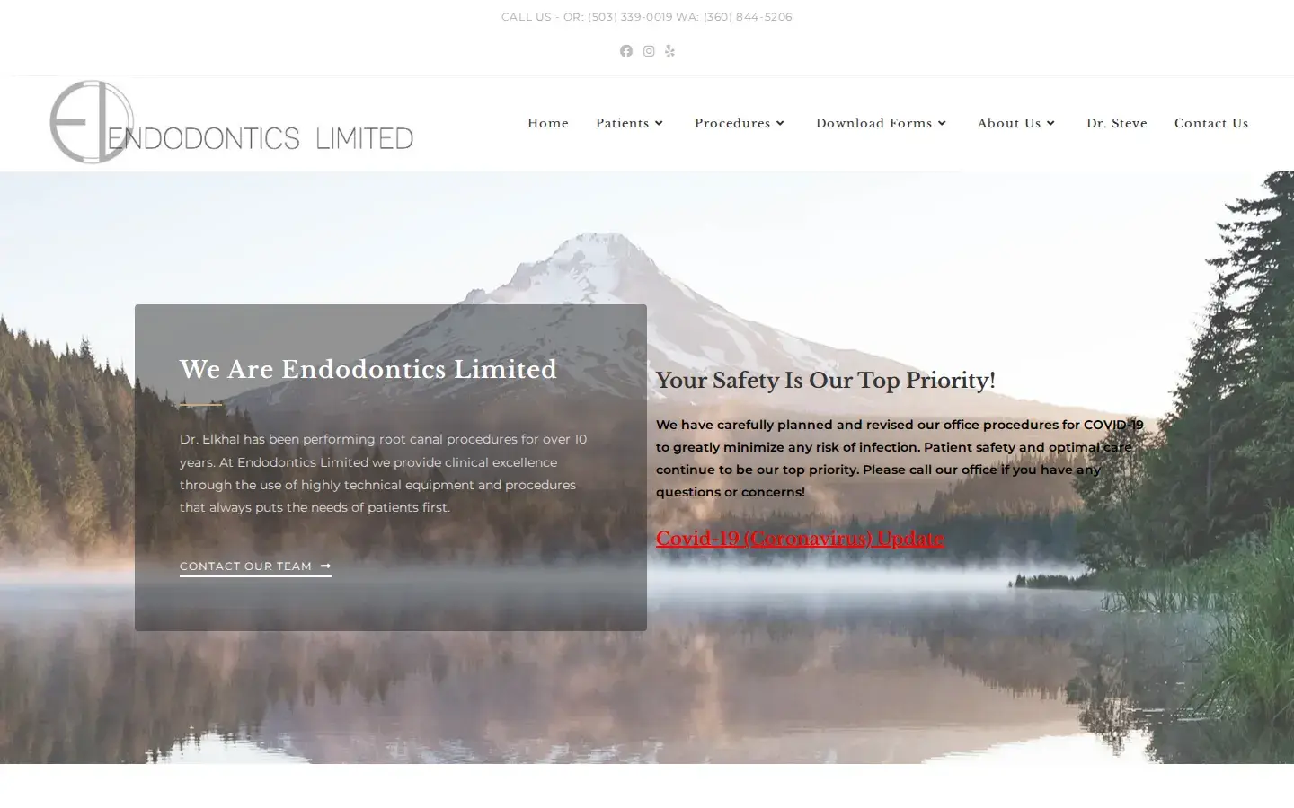 Homepage preview of Endodontics Limited