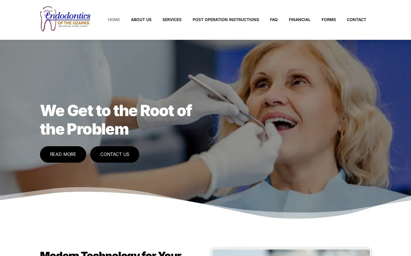 Homepage preview of Endodontics of the Ozarks