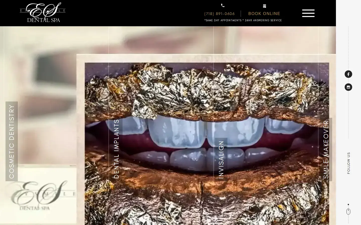 Homepage preview of Envy Smile Dental Spa