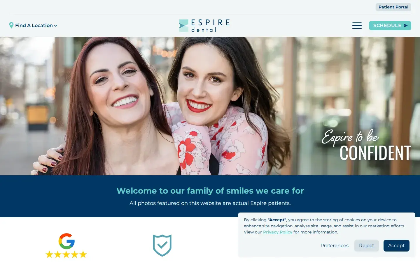 Homepage preview of Espire Dental | La Jolla