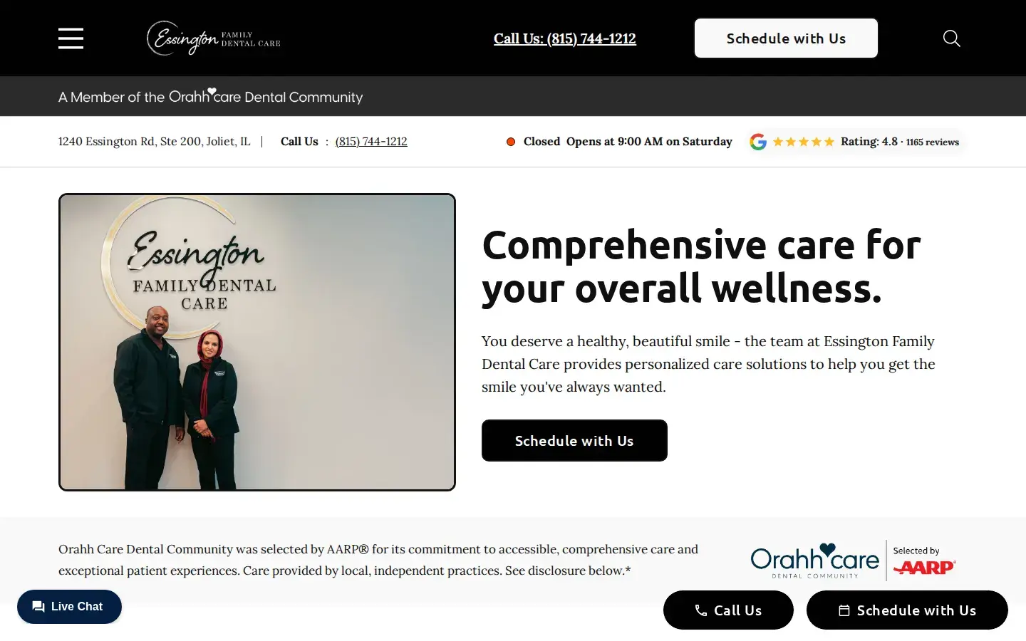 Homepage preview of Essington Family Dental Care