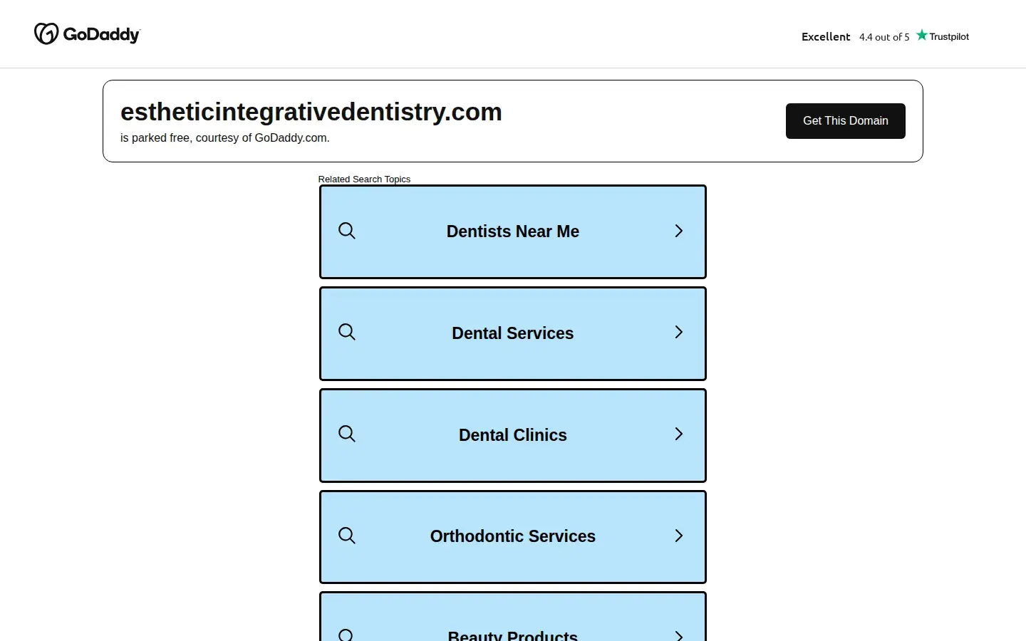 Homepage preview of Esthetic & Integrative Dentistry