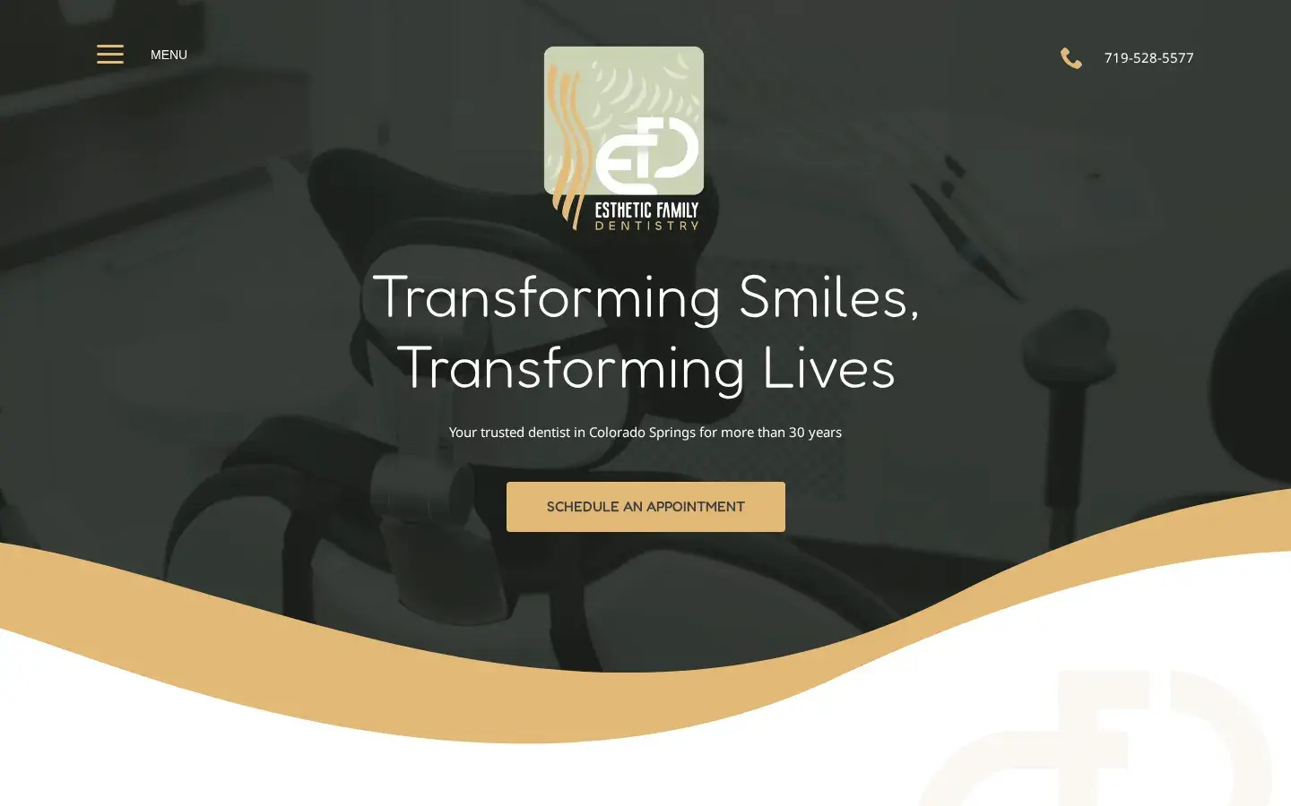 Homepage preview of Esthetic Family Dentistry