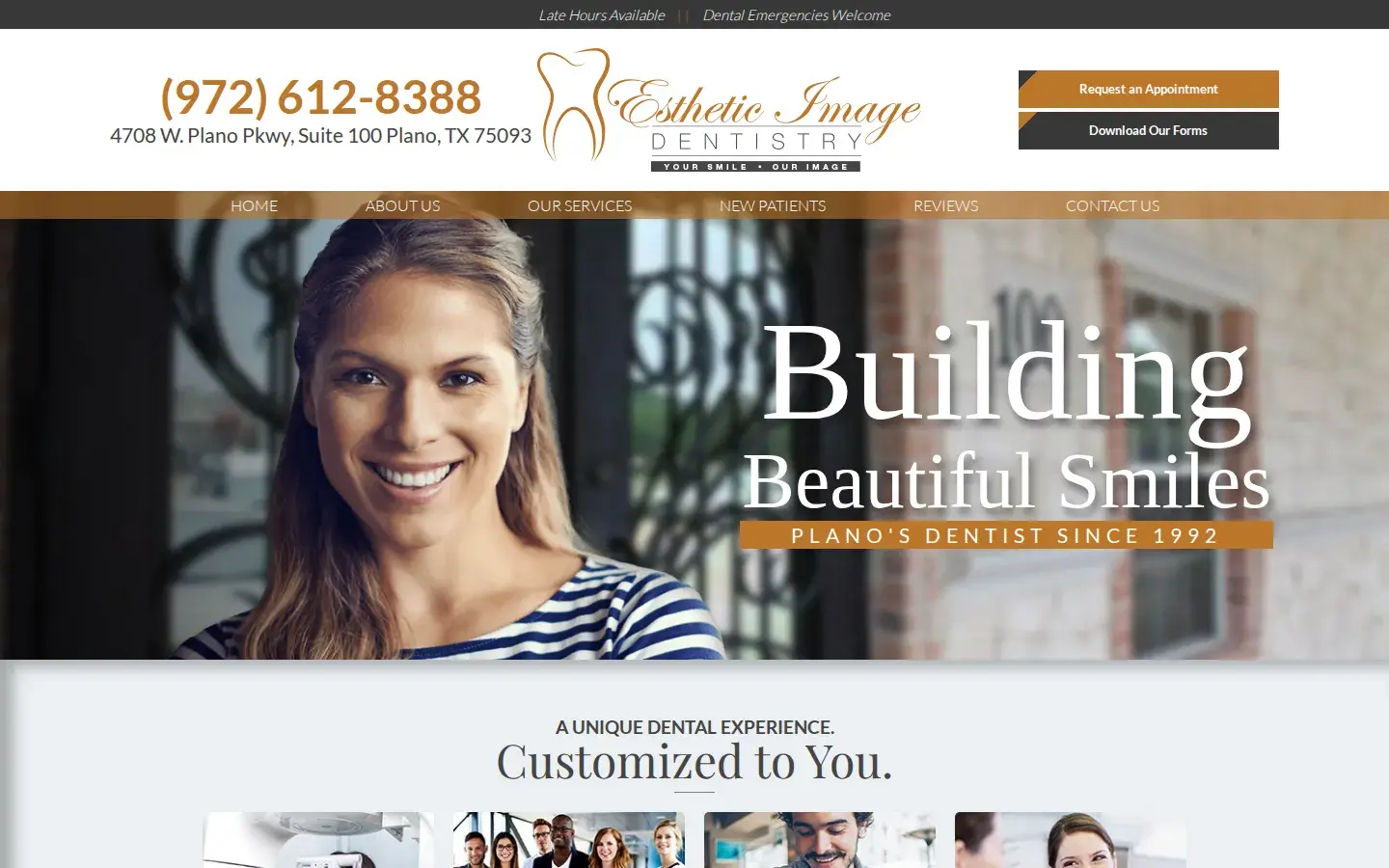 Homepage preview of Esthetic Image Dentistry