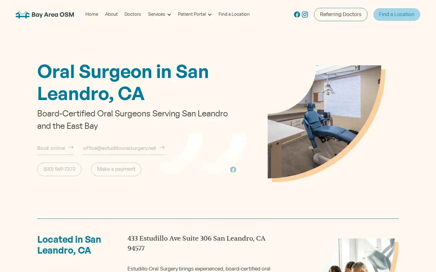Homepage preview of Estudillo Oral Surgery & Implantology