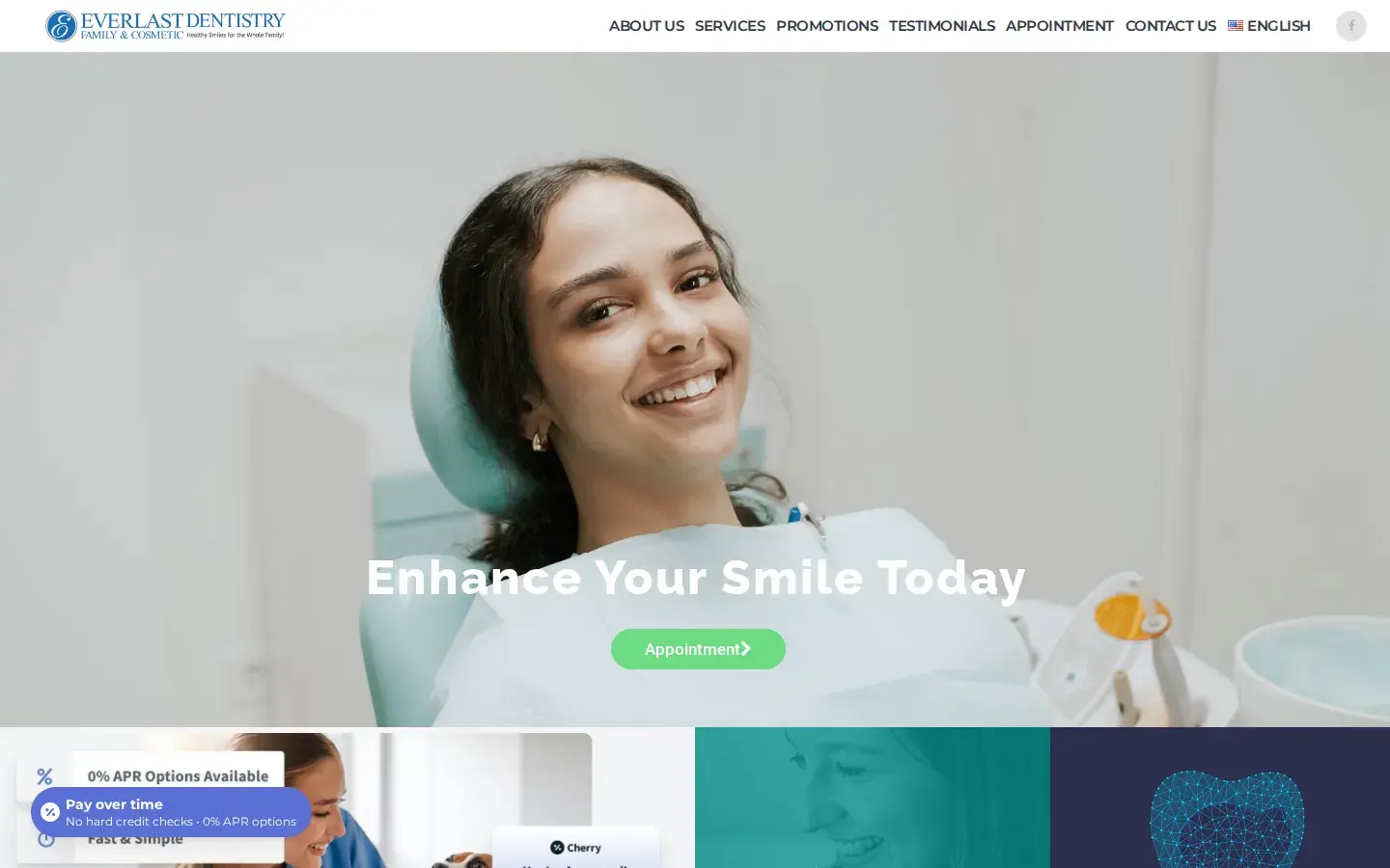 Homepage preview of Everlast Family & Cosmetic Dentistry