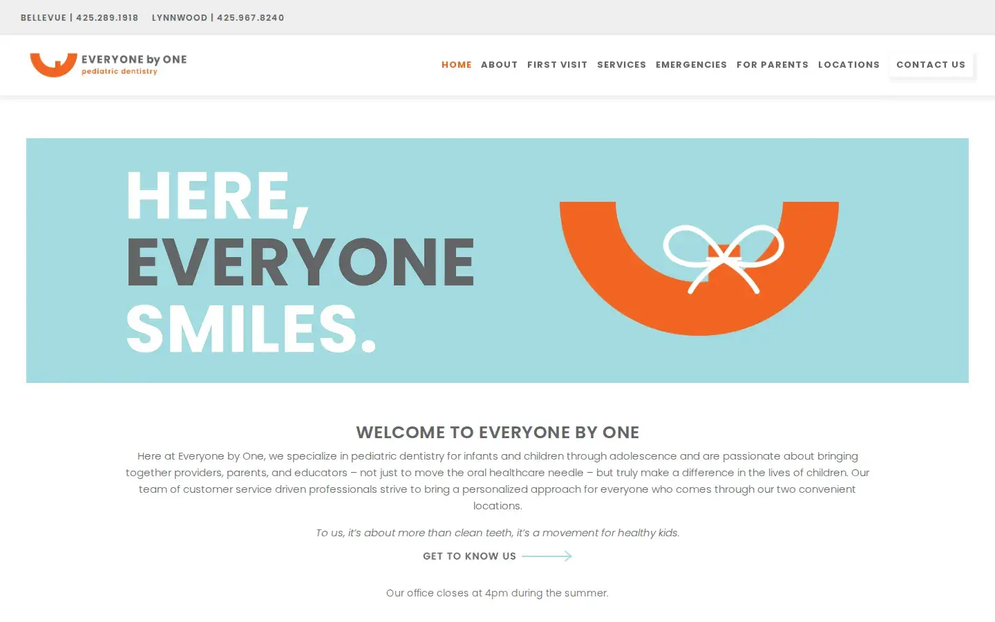 Homepage preview of Everyone By One – Bellevue