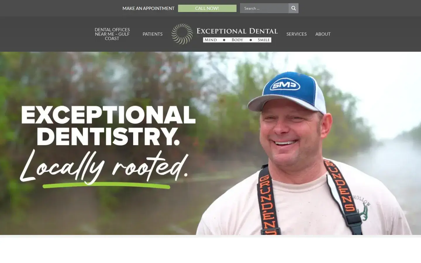 Homepage preview of Exceptional Dental