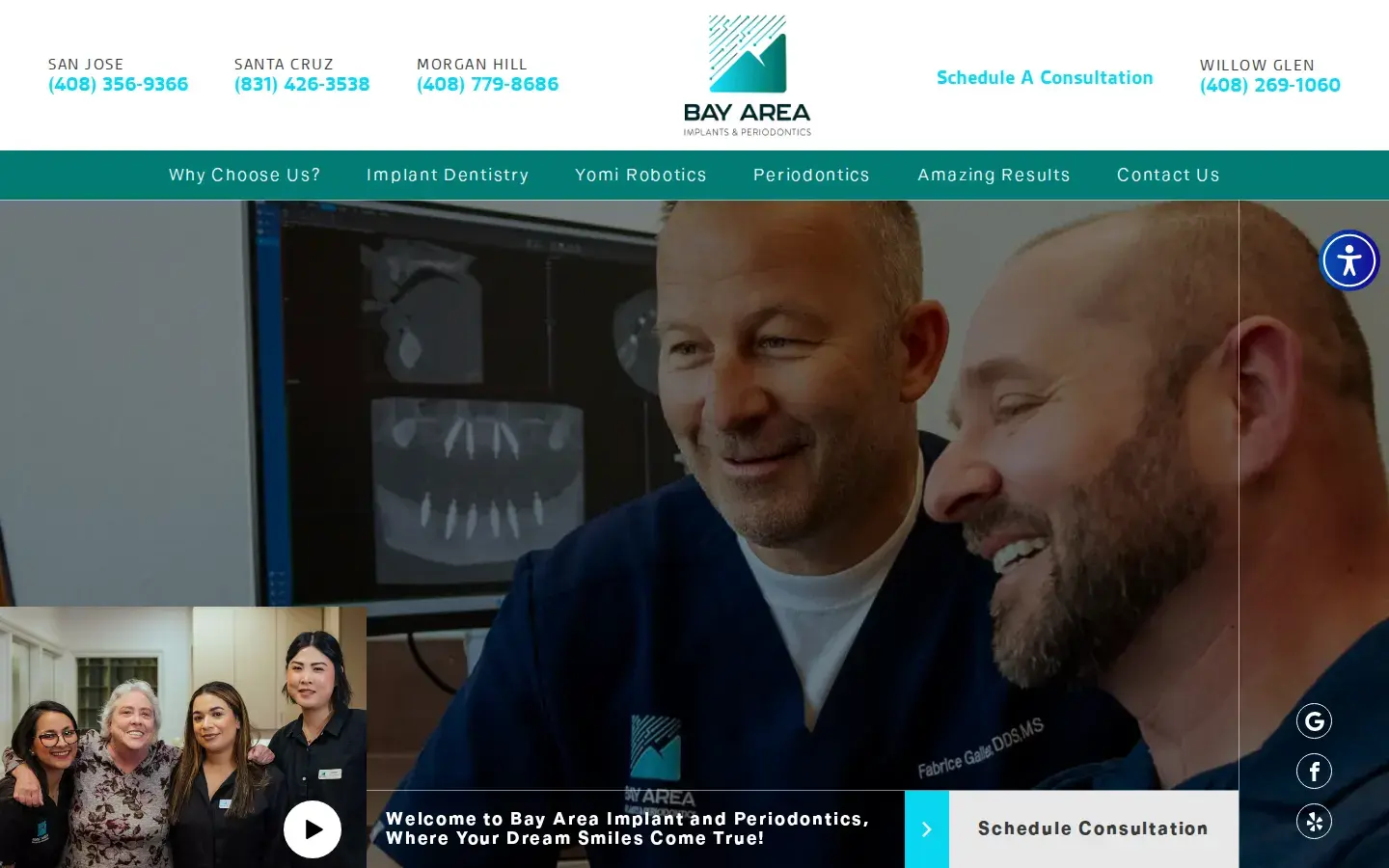 Homepage preview of Fabrice J. Gallez, DDS, MS