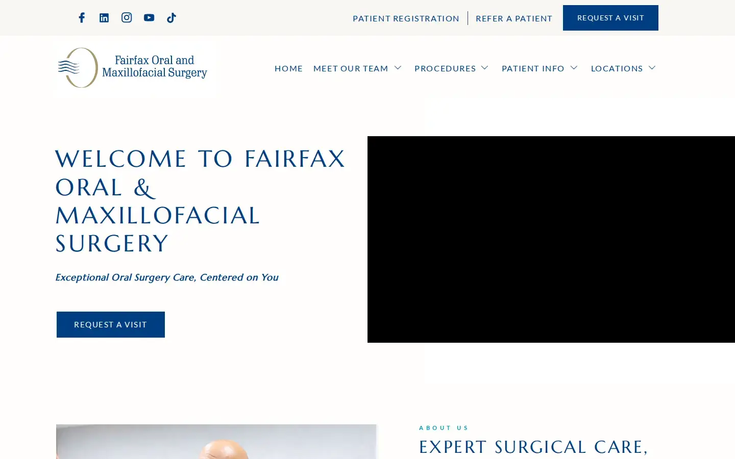 Homepage preview of Fairfax Oral & Maxillofacial Surgery – Alexandria