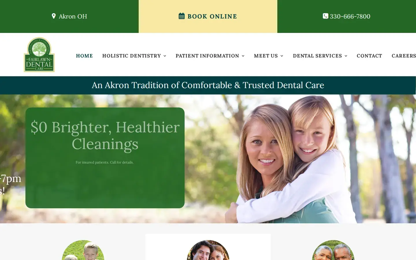 Homepage preview of Fairlawn Dental Care: Mark C. Rigby, DMD