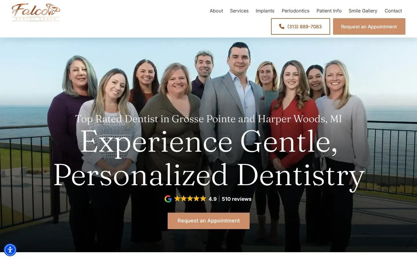 Homepage preview of Falcon Dental Group