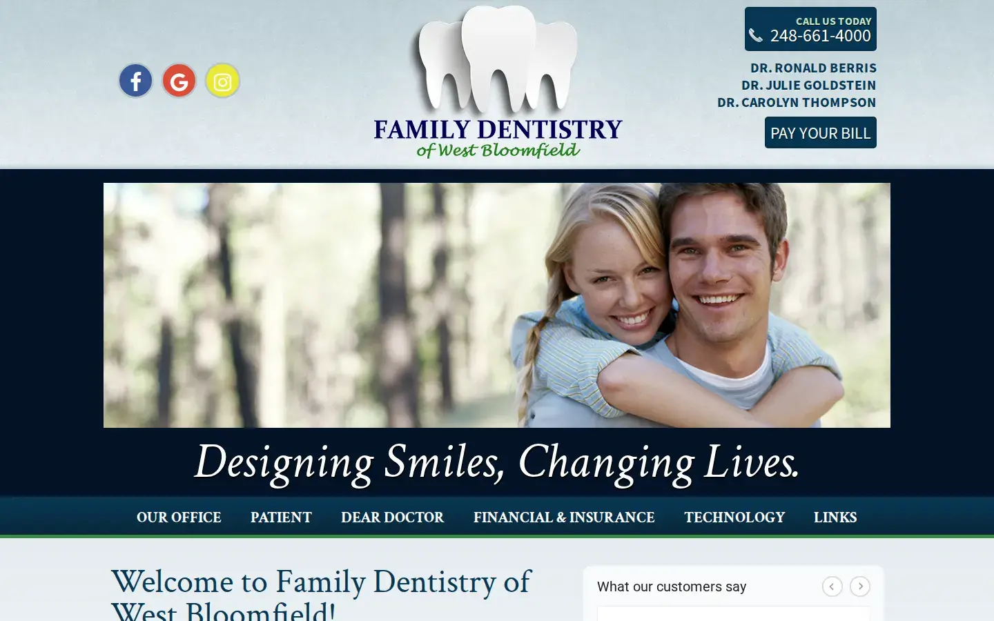Homepage preview of Family Dentistry Of West Bloomfield