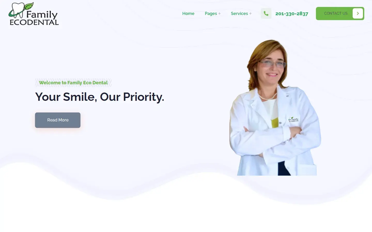Homepage preview of Family EcoDental