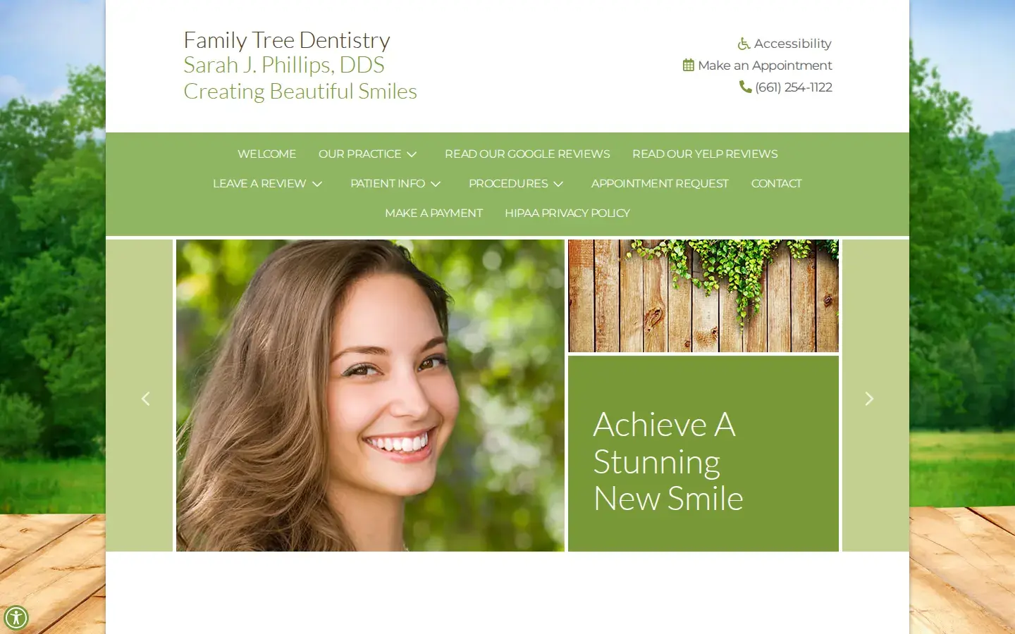 Homepage preview of Family Tree Dentistry, Sarah J. Phillips, D.D.S.