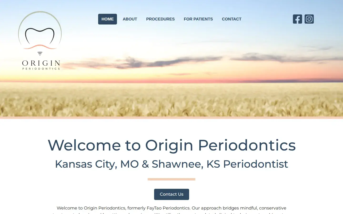 Homepage preview of Fay Periodontics